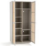 Шкаф с двумя дверцами из плетеного ротанга Tomio Wicker Furniture варинант исполнения - 3 | Loft Concept в Уфе