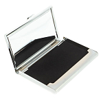 Визитница карманная металлическая с накладкой из натурального камня Яшма Stone Business Card Holders варинант исполнения - 3 | Loft Concept в Уфе