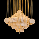 Люстра с фигурными подвесками из натурального камня Glowing Spheres варинант исполнения - 2 | Loft Concept в Уфе