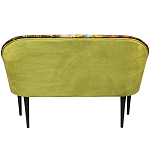 Диван двухместный из натурального бука с цветочным принтом Impressionism in Art варинант исполнения - 2 | Loft Concept в Уфе