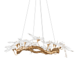 Люстра подвесная с прозрачными стеклянными птичками на ветвях Диаметр 100 см Serip Voa варинант исполнения - 1 | Loft Concept в Уфе
