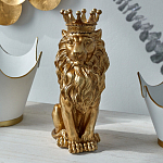 Статуэтка лев с детализированной гривой и изящной короной Lion Crown  варинант исполнения - 4 | Loft Concept в Уфе