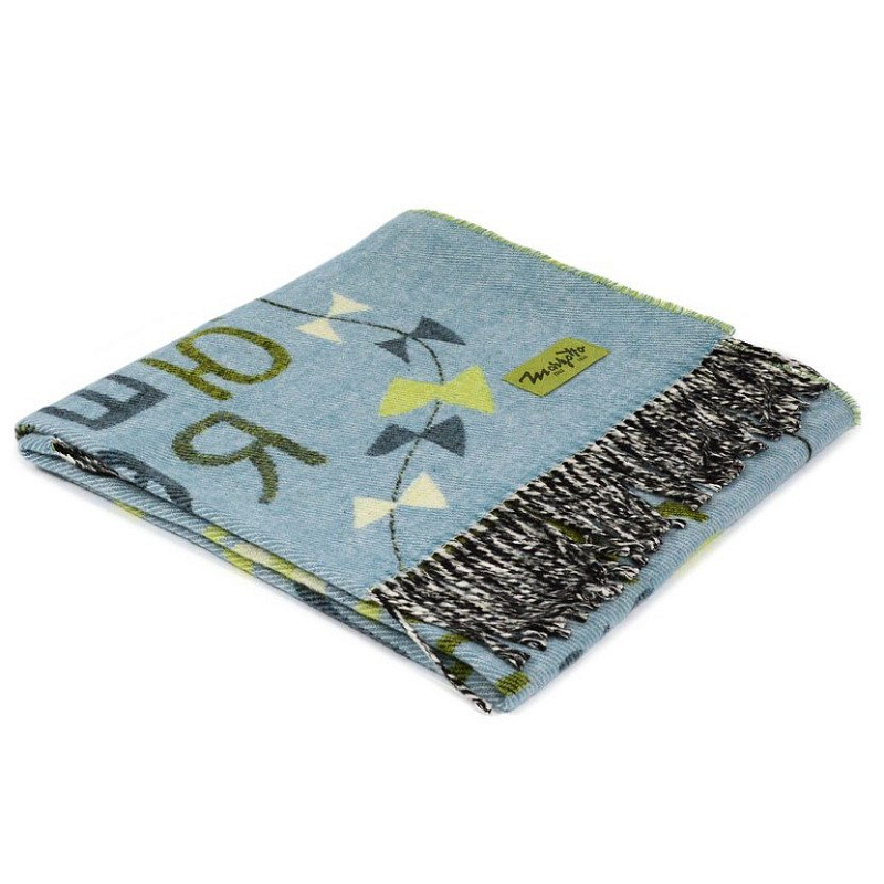 Плед ALP 1 Marzotto Серо-голубой в Уфе | Loft Concept 