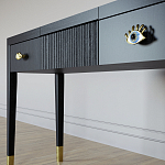 Туалетный стол - Трельяж Elsa Dreams Black 120 см варинант исполнения - 3 | Loft Concept в Уфе