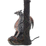 Настольная лампа с абажуром Дракон Silver Red Dragon Коричневый абажур варинант исполнения - 4 | Loft Concept в Уфе