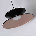 Бра черного цвета с двойным абажуром в форме конусов Obsidian Touch варинант исполнения - 2 | Loft Concept в Уфе