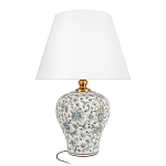 Настольная лампа с цветочной росписью Lamp Flower Painting варинант исполнения - 1 | Loft Concept в Уфе