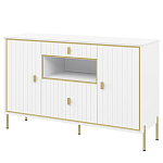 Консоль белая с двумя дверцами и ящиками Antique Order варинант исполнения - 1 | Loft Concept в Уфе