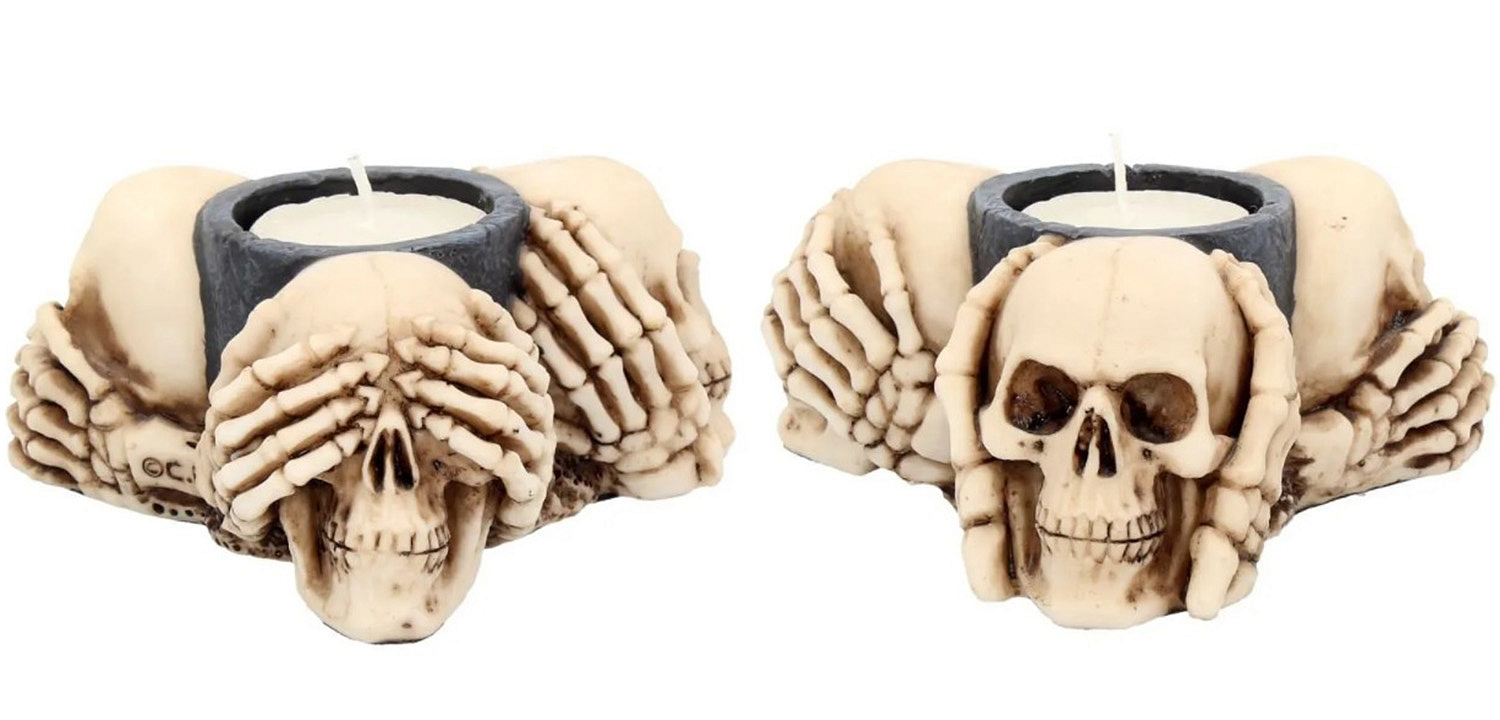 Подсвечник Three Wise Skulls Подсвечник Three Wise Skulls - Loft-Concept в Уфе