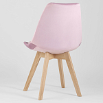Стул с мягким велюровым сиденьем Arvika Pink варинант исполнения - 5 | Loft Concept в Уфе