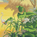 Обои ручная роспись Le Brésil Special Colourway варинант исполнения - 2 | Loft Concept в Уфе