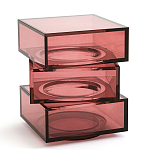 Стол журнальный в форме кубов Acrylic Furniture Lumina Crimson Clarity варинант исполнения - 1 | Loft Concept в Уфе