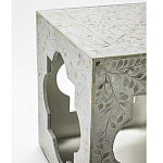 Приставной столик с перламутром Bone Inlay Side Table Floral Design варинант исполнения - 3 | Loft Concept в Уфе