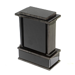 Часы настольные черные из натурального камня Обсидиан Stone Clock варинант исполнения - 3 | Loft Concept в Уфе