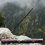 Подставка под благовония из эпоксидной смолы с цветами прямоугольная черная Epoxy Flowers Incense Stand Black варинант исполнения - 3 | Loft Concept в Уфе