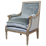Кресло William Classical Armchair grey velvet варинант исполнения - 3 | Loft Concept в Уфе