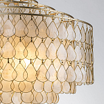 Люстра многоярусная с декором из натуральной морской ракушки Iridescent Light варинант исполнения - 4 | Loft Concept в Уфе