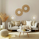 Бра в форме диска с перламутровыми прямоугольниками из морской ракушки Touch of Marine Charm варинант исполнения - 4 | Loft Concept в Уфе