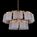 Люстра двухъярусная с текстурными овальными абажурами Splendor Palace Style варинант исполнения - 2 | Loft Concept в Уфе