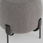 Пуф в ткани букле темно-серого цвета Pikelet варинант исполнения - 4 | Loft Concept в Уфе