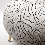 Кресло мягкое с принтом на золотистых ножках Onlooker варинант исполнения - 3 | Loft Concept в Уфе