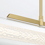 Подвесной светильник линейный золотого цвета с длинной цилиндрической стеклянной трубкой Eurofase варинант исполнения - 7 | Loft Concept в Уфе