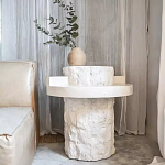 Дизайнерский журнальный стол цилиндрической формы фактурный Mylepen варинант исполнения - 2 | Loft Concept в Уфе