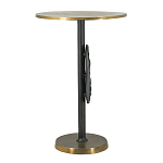 Столик приставной с абстрактным основанием и акцентом в виде золотистого диска Heavenly Space варинант исполнения - 4 | Loft Concept в Уфе